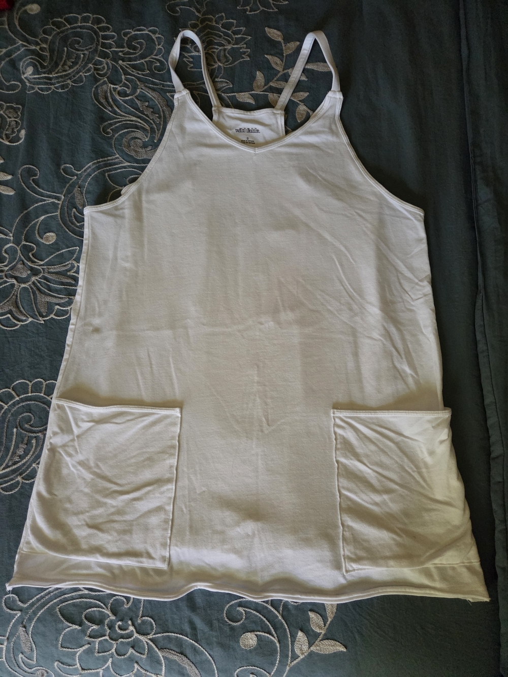 Casual White Pocket Tank Dress - Wild Fable